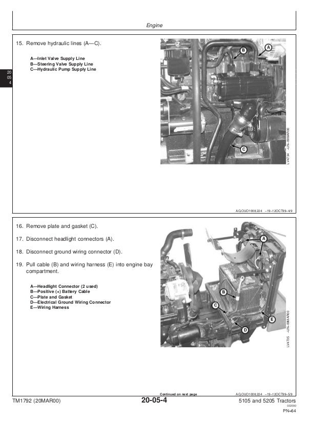john deere 5105 tractor service repair manual wiring diagram for john deere 5105
